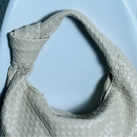 Anthropologie The Brigitte Satchel by Melie Bianco Ivory Pattern NWOT - Picture 5 of 17